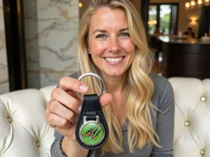 Leatherette Keychain High-End Customizable Style